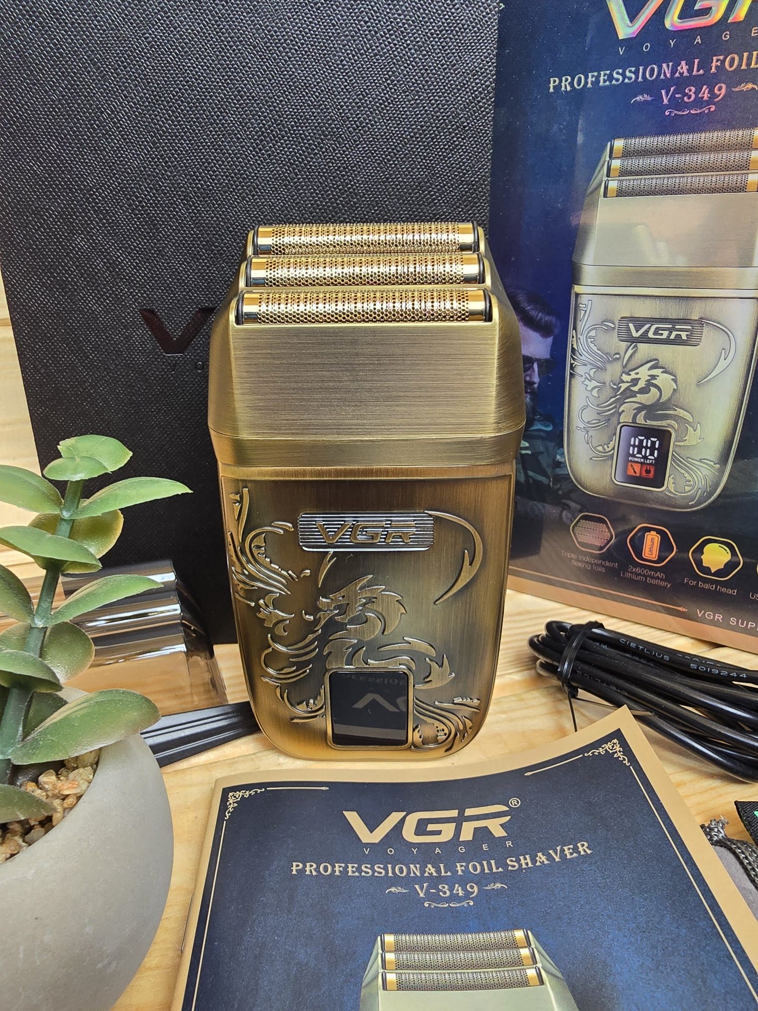 Электробритва VGR 349  професійний шейвер вгр бритва бороди голови