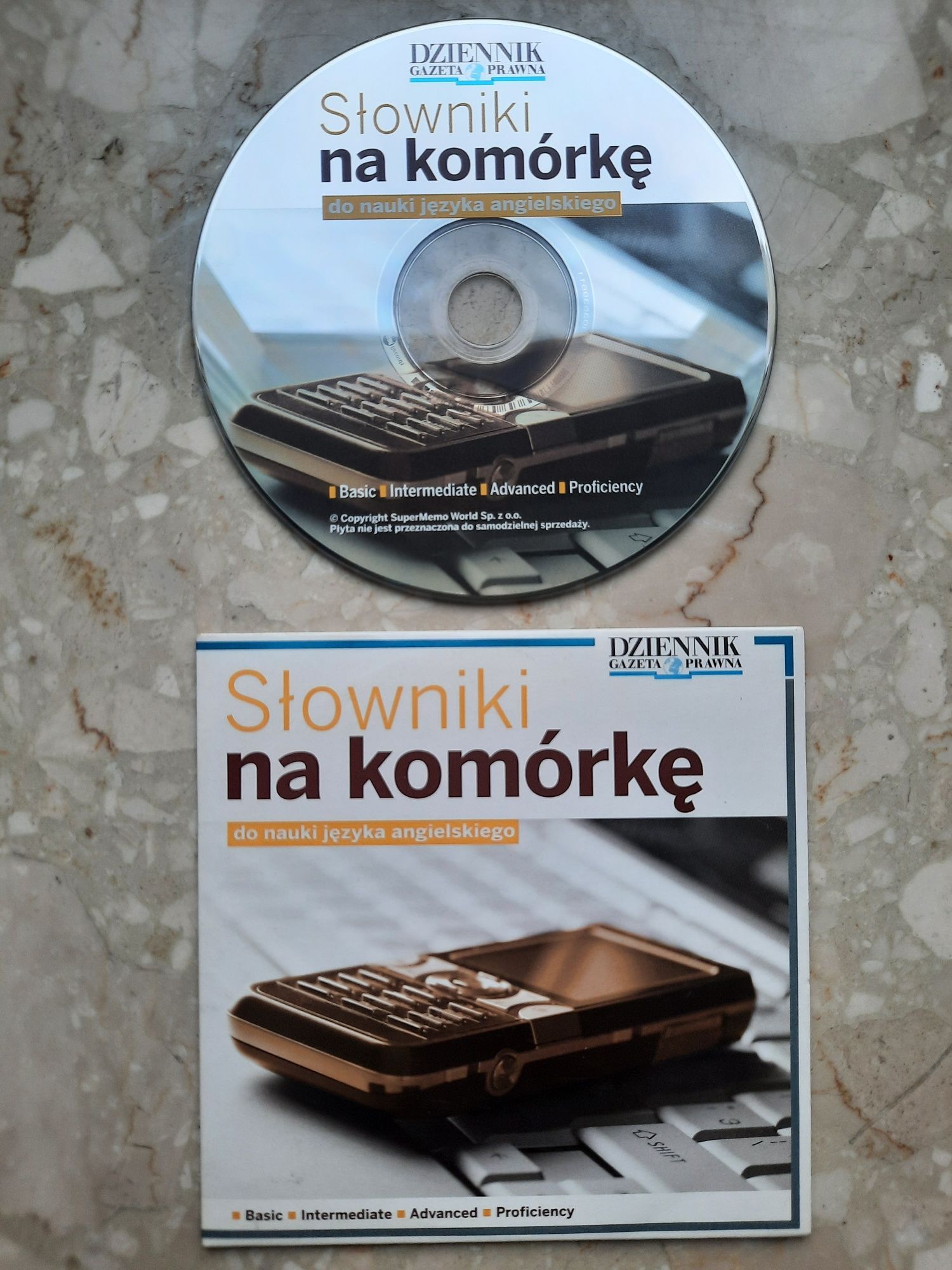 Słowniki na komórkę do nauki języka angielskiego. Płyta CD