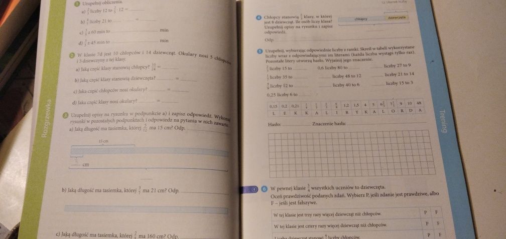 Zeszyt ćwiczeń do matematyki dla klasy 7 . Matematyka z kluczem.