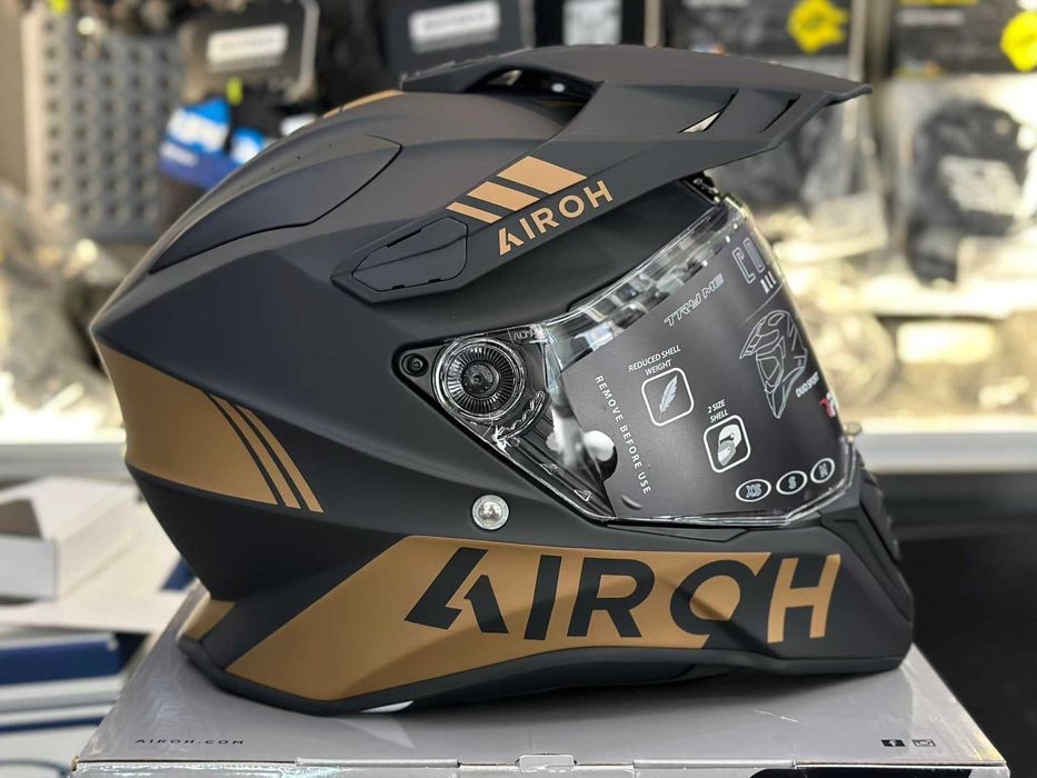 Capacete Airoh Commander Gold Matt NOVO (40% Desconto) Tam XS-S-L-XL