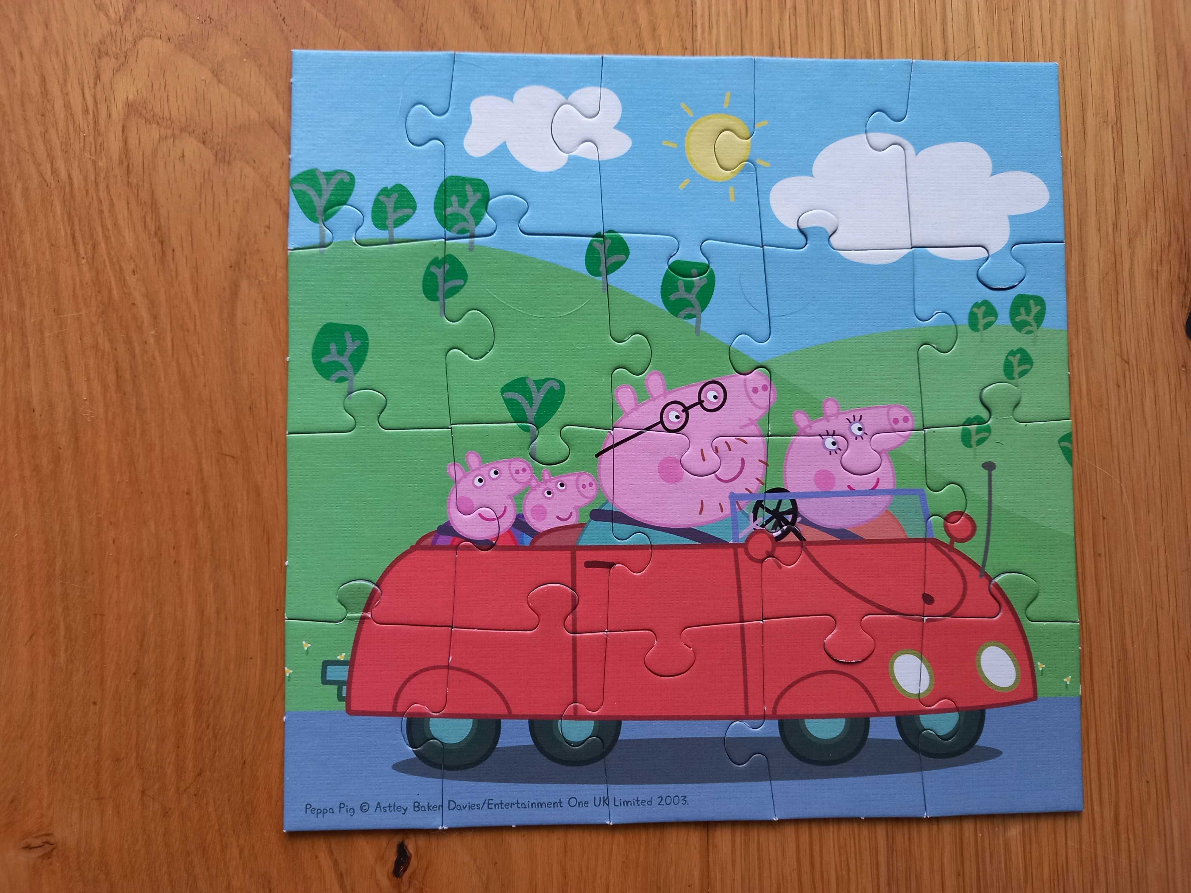 Puzzle Trefl 3w1 Świnka Peppa - stan idealny