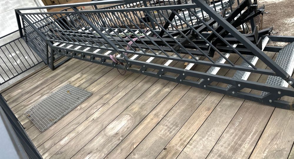 Taras, nadstawka, schody, piętro, balustrady kontener