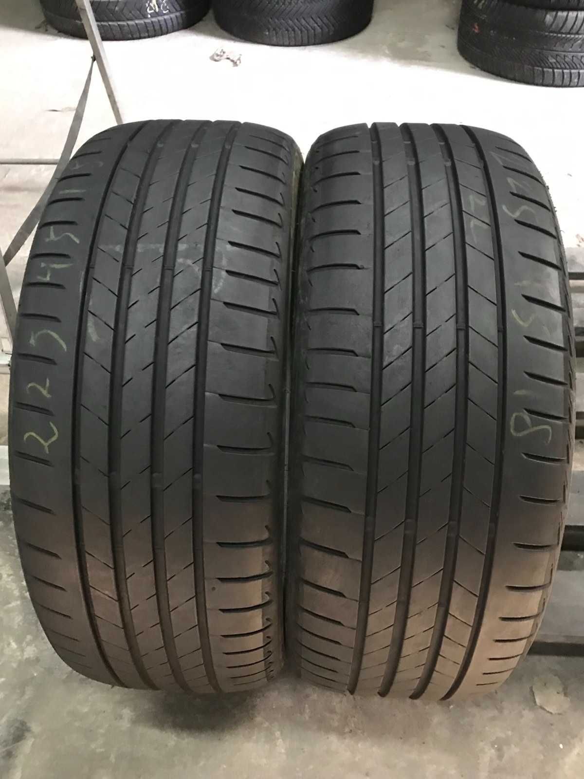 Шини Bridgestone 225/45r18 Пара літо б/у склад Оригінал