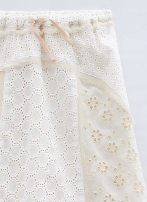 Zara  komplet spódnica + top z haftem szwajcarskim 12 13 lat