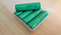 Pilha bateria 18650 Samsung 25R 2500 mAh 20A recarregável