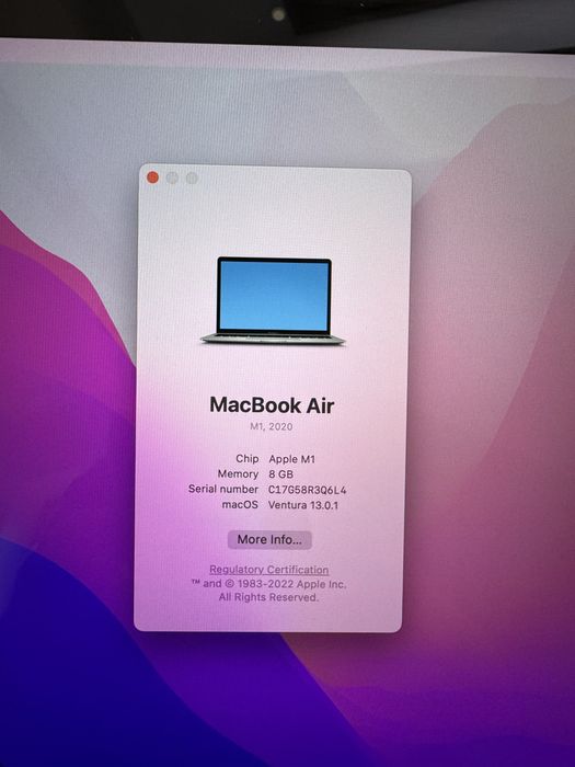 Apple Macbook air m1