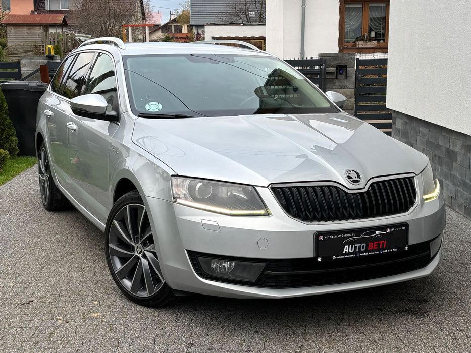 Skoda Octavia 2.0TDI 150 L&K DSG 2016 bezwypadkowy /LED /ALU18 /skóry /el.fotel /hak