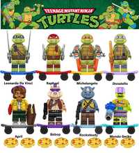 Coleção de bonecos minifiguras Tartarugas Ninja nº4 (compatíveis Lego)