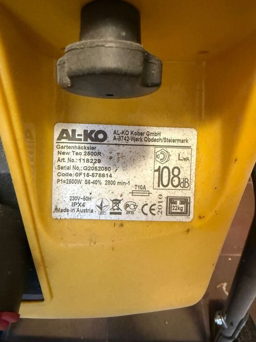 Rozdrabniacz do gałęzi Al-Ko 2500R