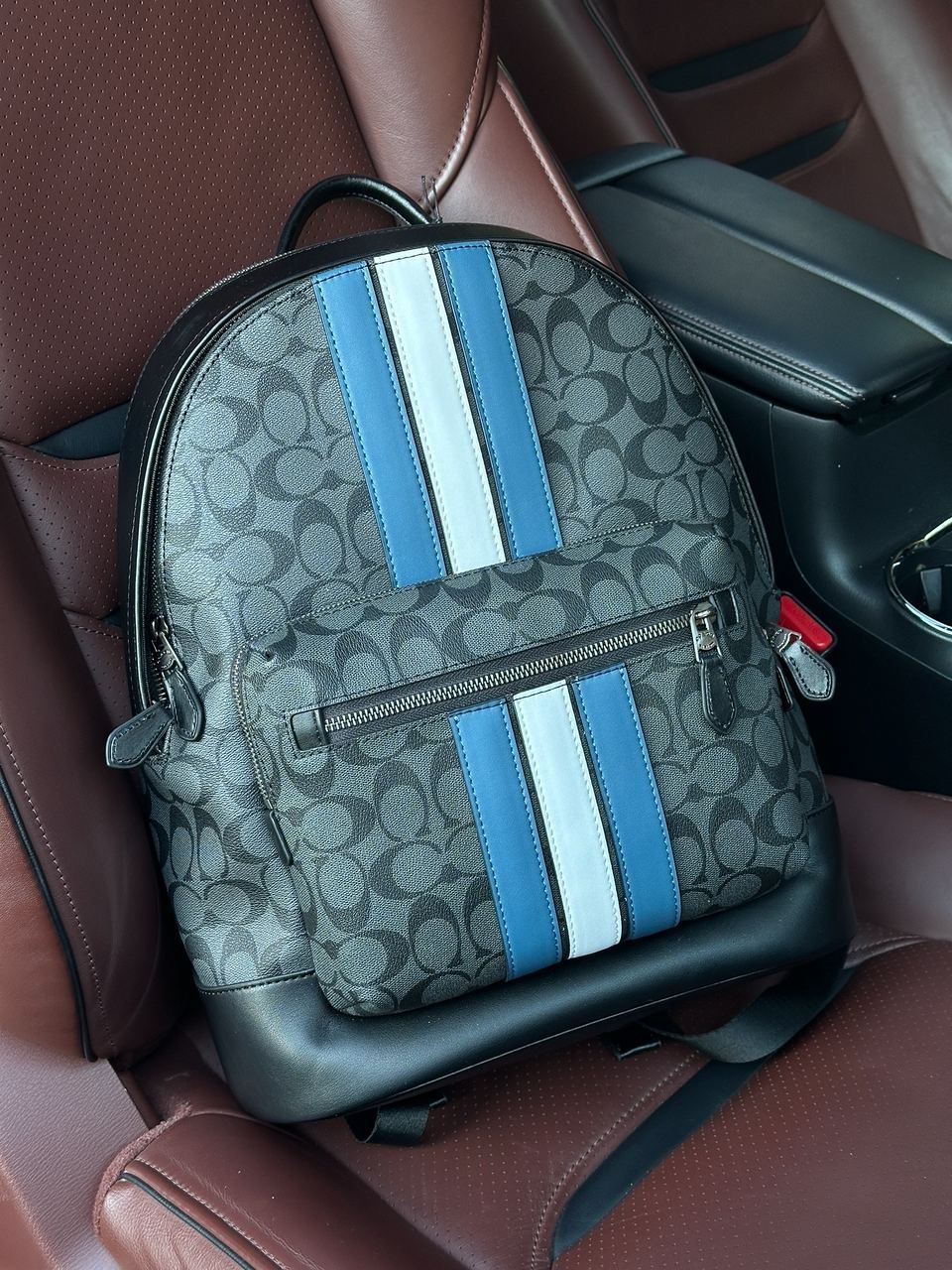 Рюкзак міський чоловічий Coach West Backpack In Signature Canvas 37×31