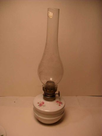 Lampa naftowa porcelanowa sprawna