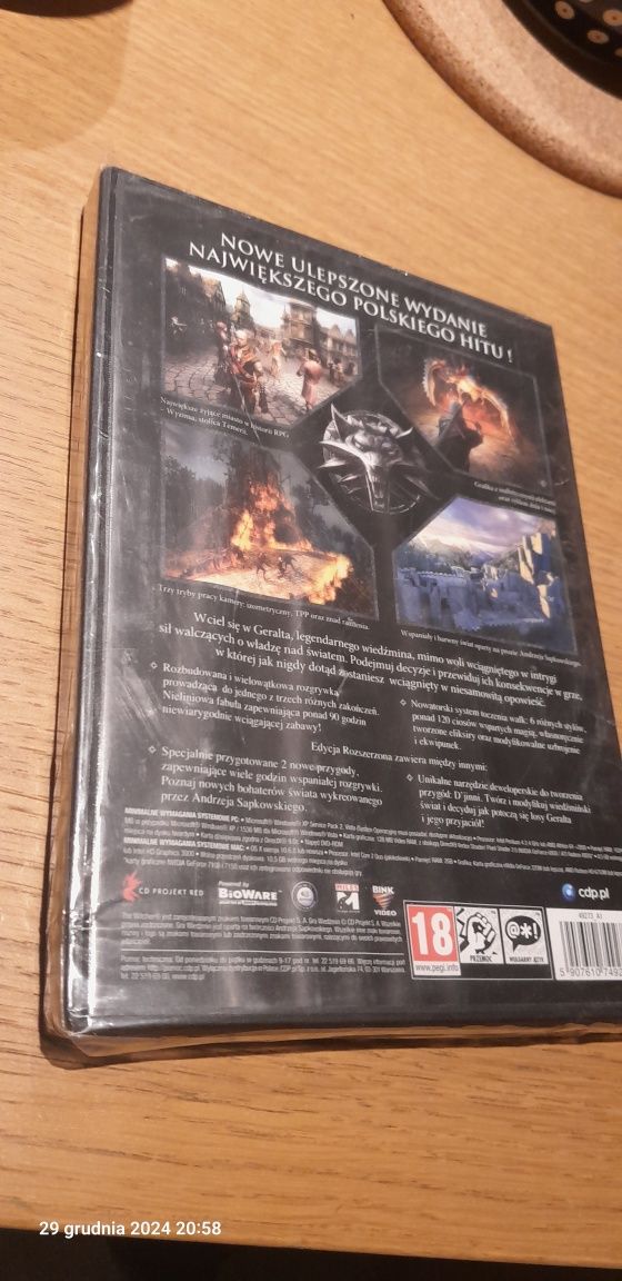 Wiedźmin edycja rozszerzona PL. Nowa w folii!! Gry PC gra komputerowa