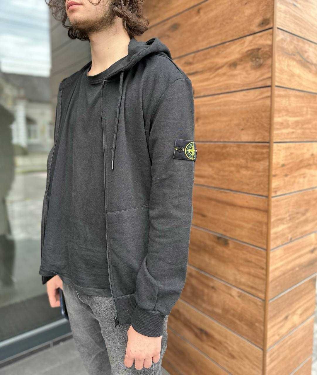 Підліткова кофта Stone Island • Нова олімпійка Стон Айленд Зіп Худі