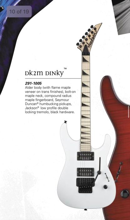 Gitara elektryczna Jackson DK2M Dinky snow white