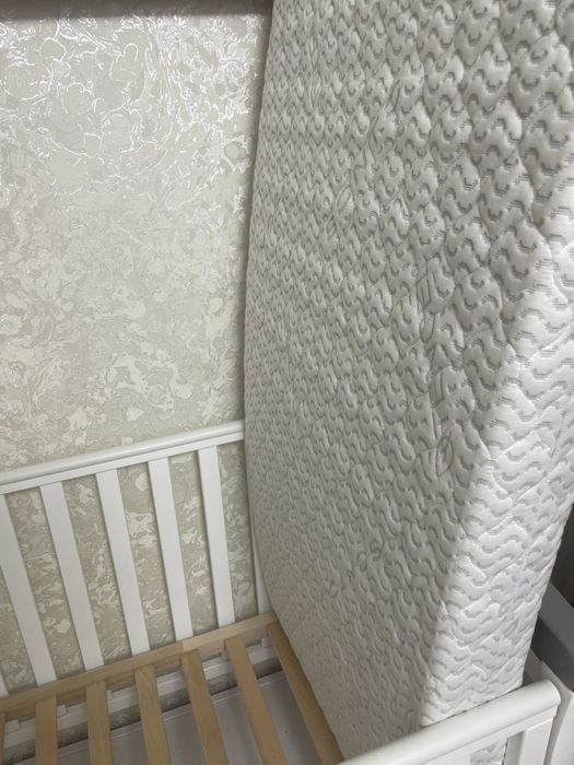 Дитяче ліжечко Верес + маятник із шухлядою+ матрац ортопедичний