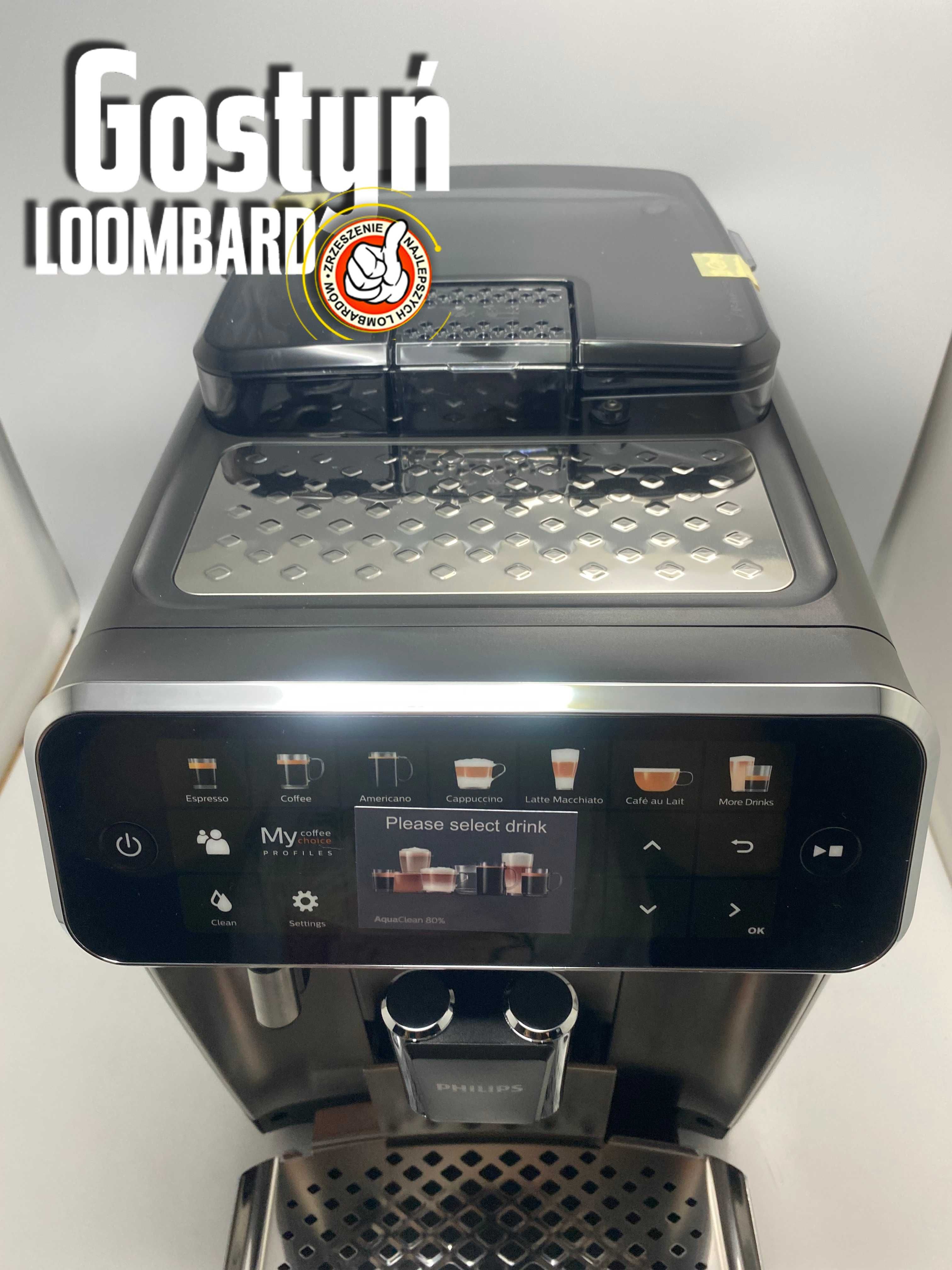 Od Lombard Gostyń Ekspres PHILIPS SERIES 5400 LATTEGO EP5447/90  Nowy!