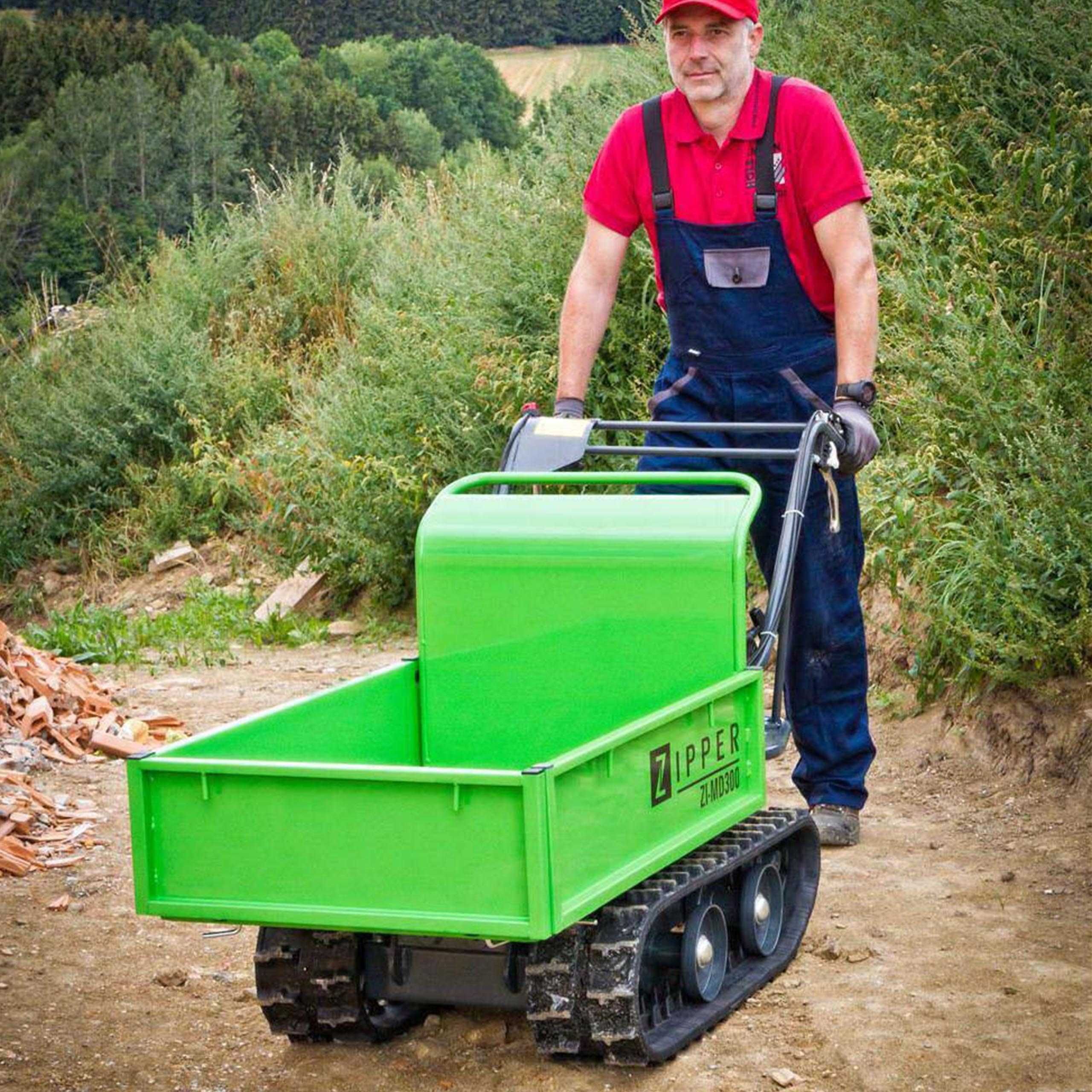 Wozidło z pługiem 300kg ładowności ZIPPER ZI-MD300 ogród