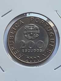 Moeda 200 Escudos Bimetálica República 2000 (MBC+)