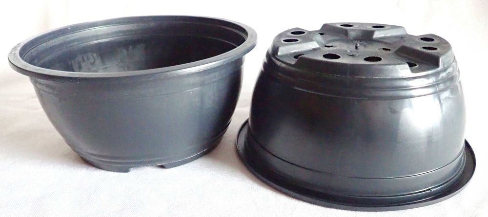 Miski na chryzantemy 19cm 1,6 L Misy chryzantemówki antracyt