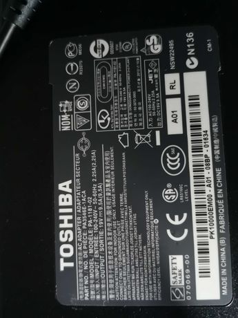 Carregador 19V 9.5A para Toshiba Original