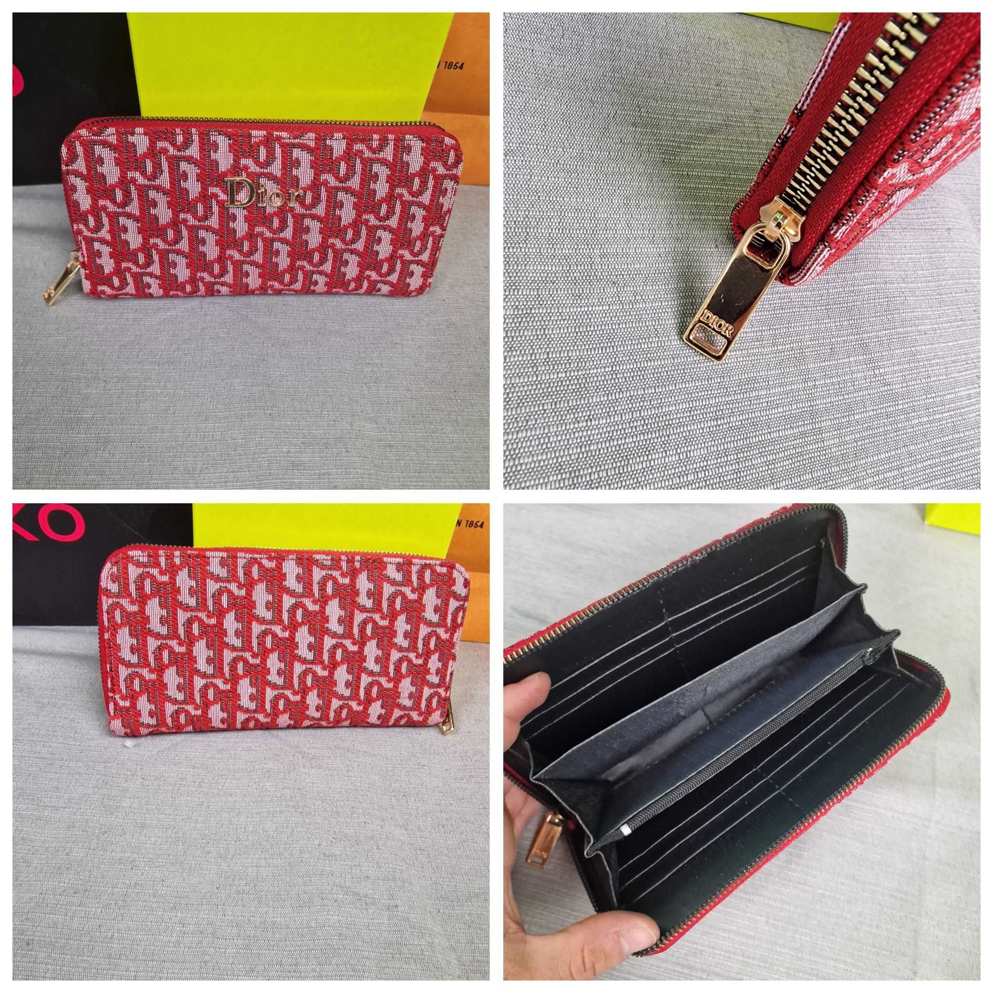 portfel damski dior kolory duzy monogram