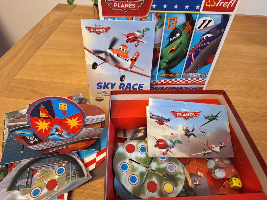 Gra planszowa Sky Race Samoloty (Disney), Trefl, stan idealny