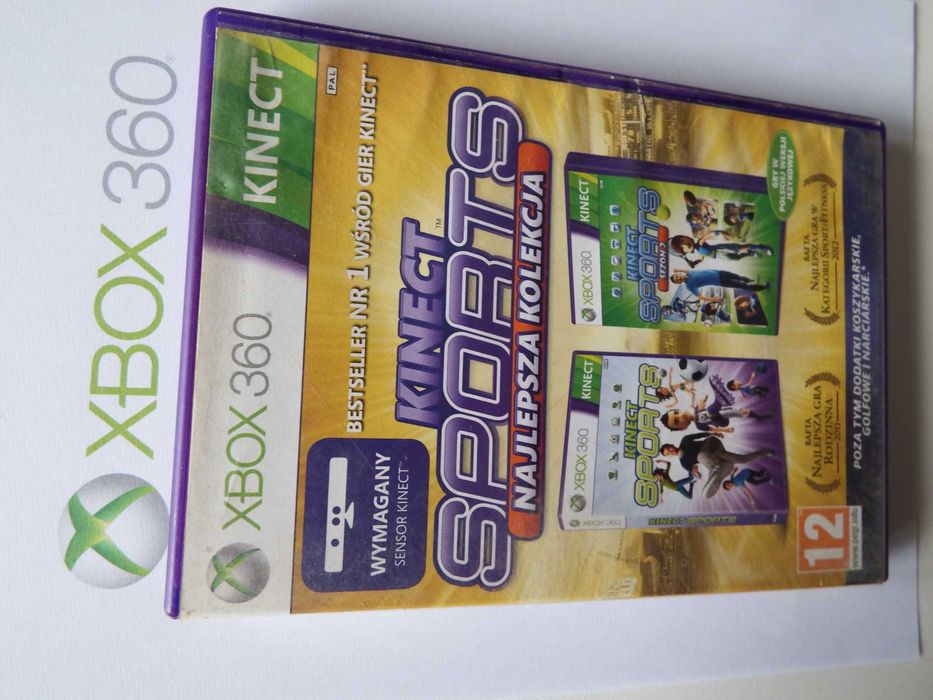 XBOX 360 Kinect SPORTS ! 2 części !SPORT PRZED TV idealna na zimę !
