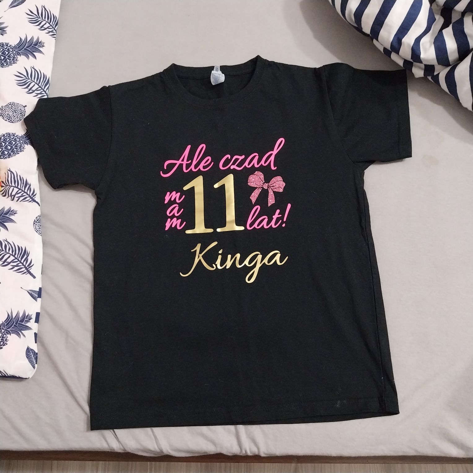 Bluzka koszulka urodziny 11 lat i imię Kinga