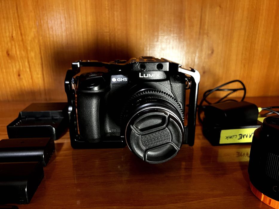 Aparat Lumix GH5 + dużo dodatków