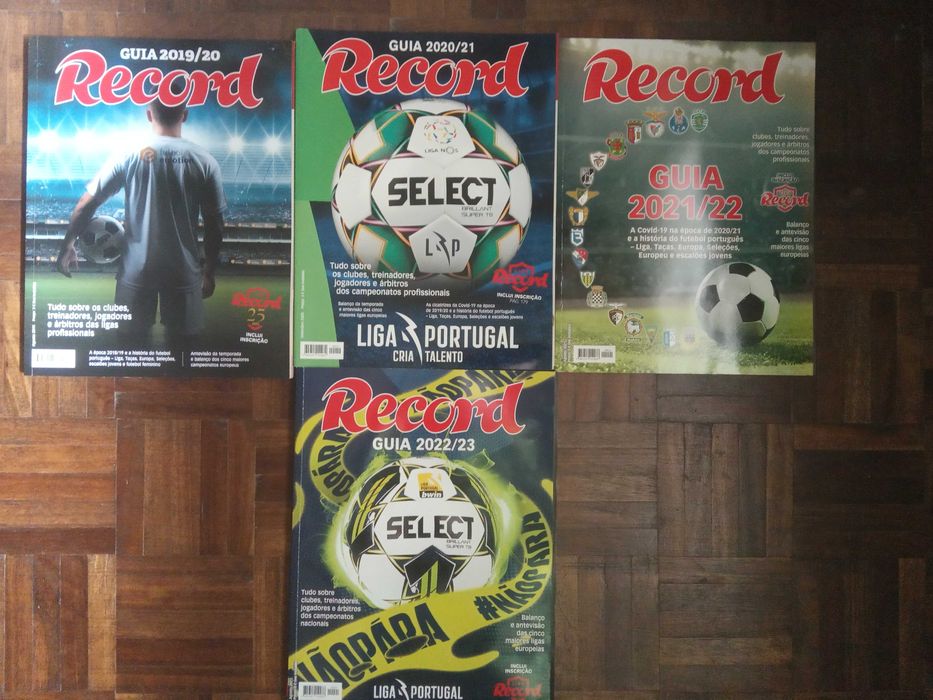 9 Revistas - Guia Record -Preço unitarios.