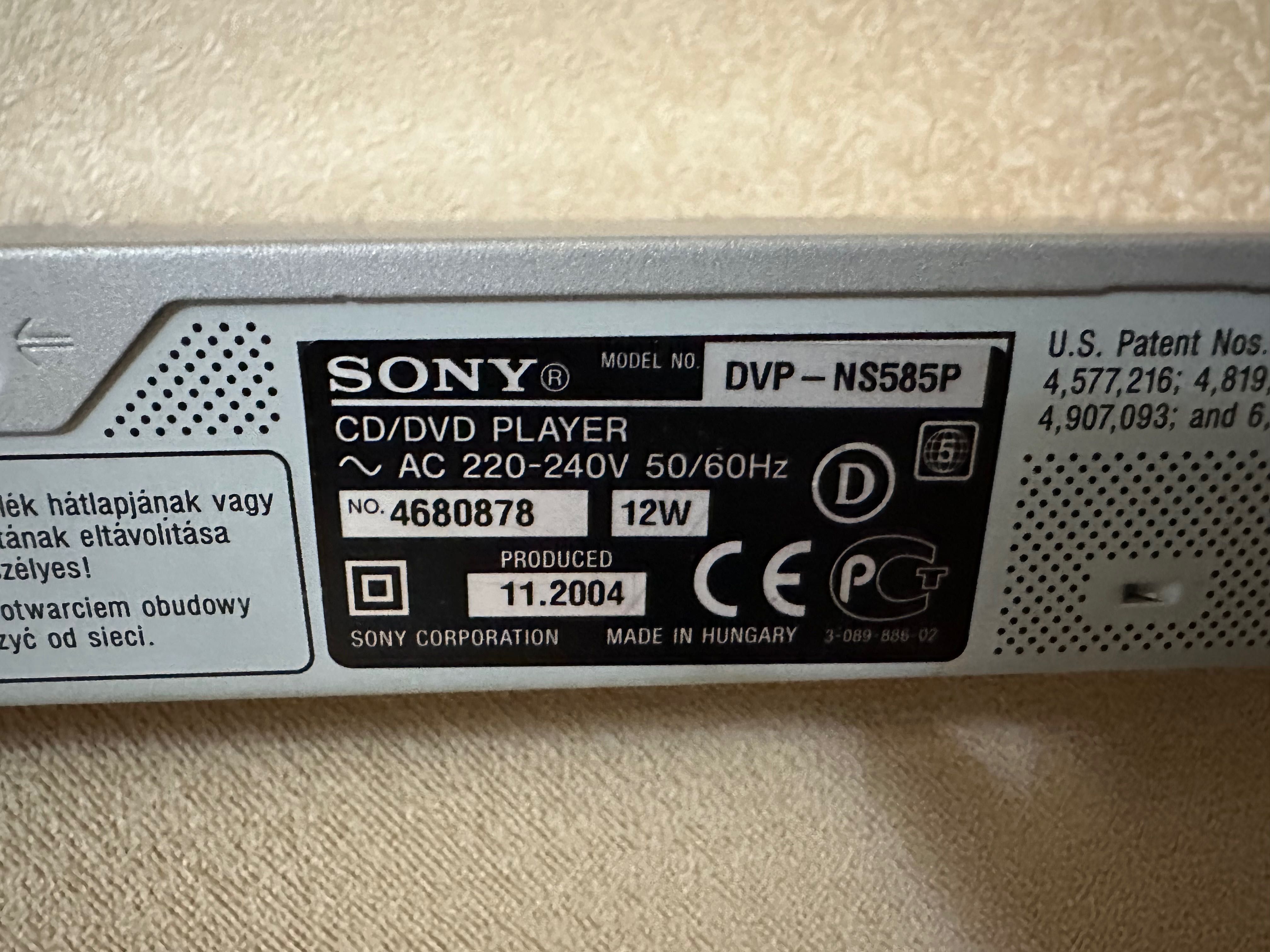 DVD Sony  dvp N 585P