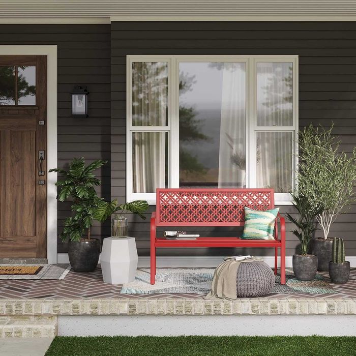 Nowa metalowa ławka ogrodowa / fotel / krzesło / GRAND PATIO !A3352!