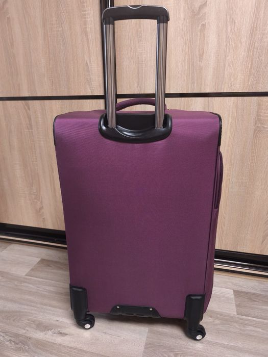 Чемодан гигант для путешествий, чемодан на колесах з тканини фірмовий