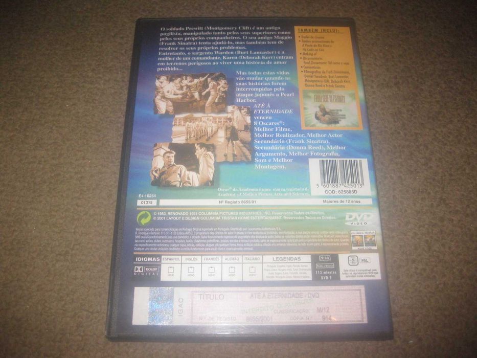 DVD "Até á Eternidade" com Burt Lancaster/Raro!