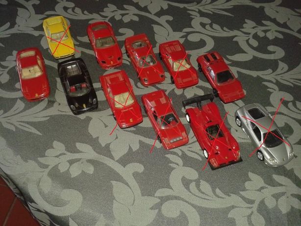 Miniaturas Ferrari 1/43 e 1/38 x8