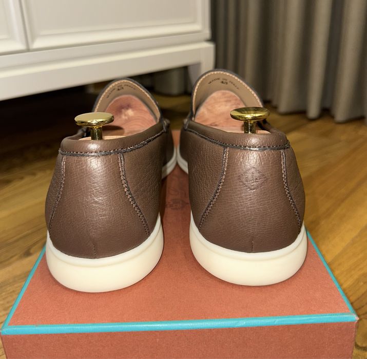 Лоферы из кожи лося Loro Piana