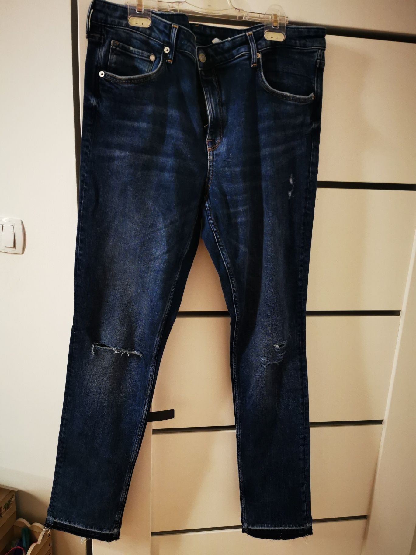 H&M jeansy granatowe rozmiar 36/34 rozmiar 46