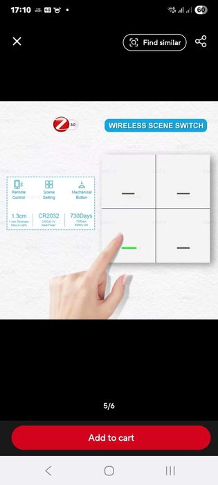 Inteligentny włącznik Zigbee Tuya 4 przyciski