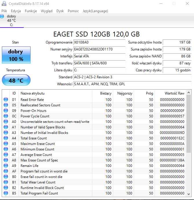 Sprzedam laptopa DELL LATITUDE E5440 i5-4210U/8Gb/120Gb SSD