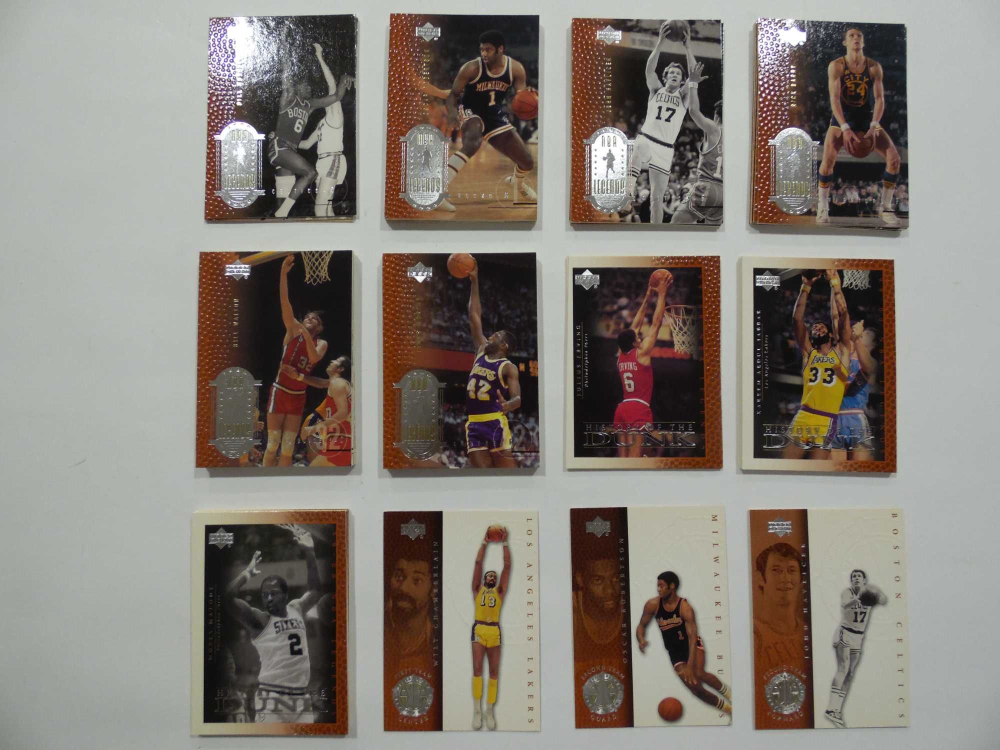 Lote de cartas da NBA Upper Deck