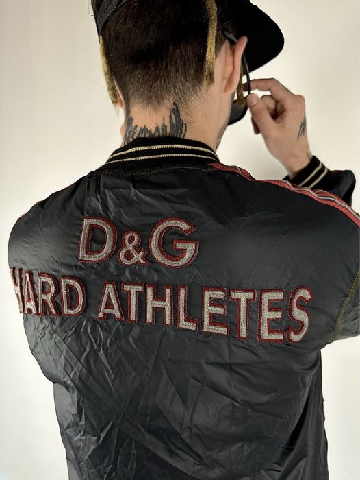 Винтажная куртка зип бомбер Dolce Gabbana DG