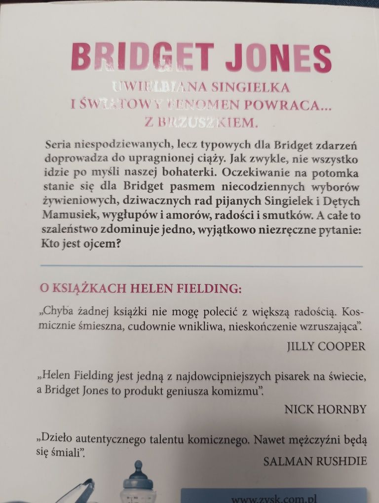 Książka dziennik Bridget Jones dziecko