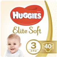 Huggies elite soft 3 40 штук
