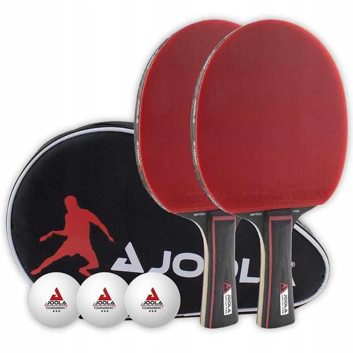 Zestaw rakietka paletka  DO PING PONGA JOOLA Match PRO + 3 piłeczki