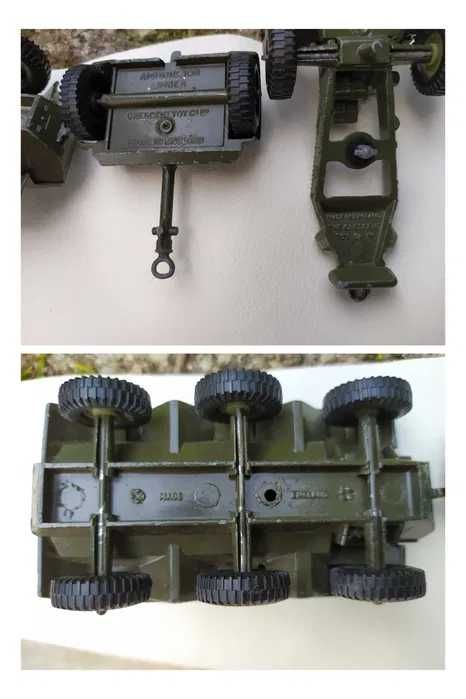 Crescent Toy 2154 Tanque, Atrelado munições e Canhão 1962 (Raro)
