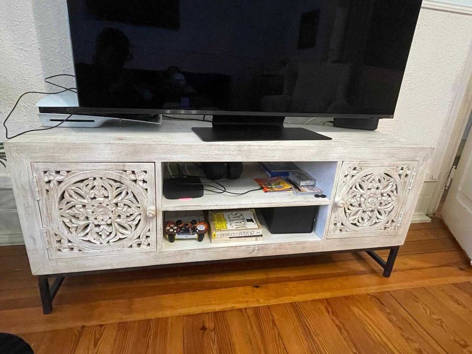 Conjunto de mesa + móvel de tv + mesa de centro - Óptimo estado!