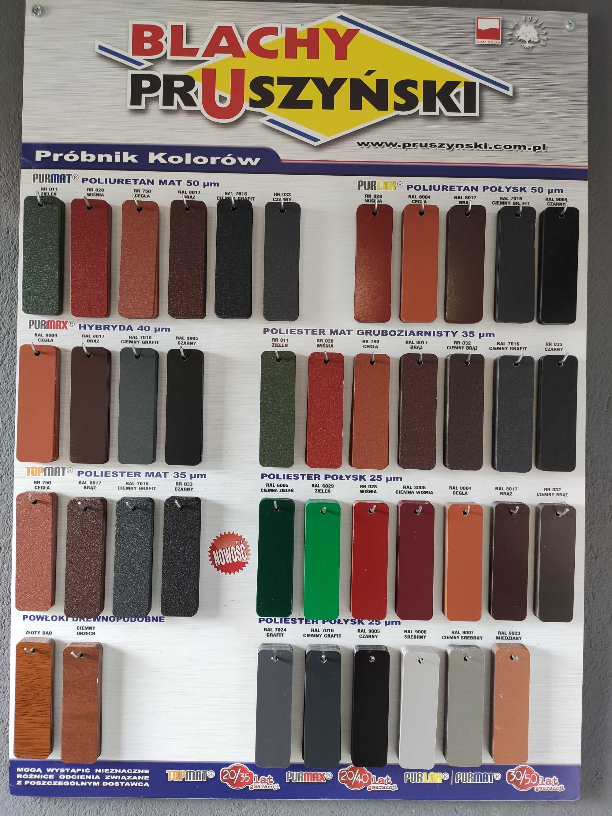 Blacha trapezowa t18  Blachotrapez, Pruszyński , Bratex