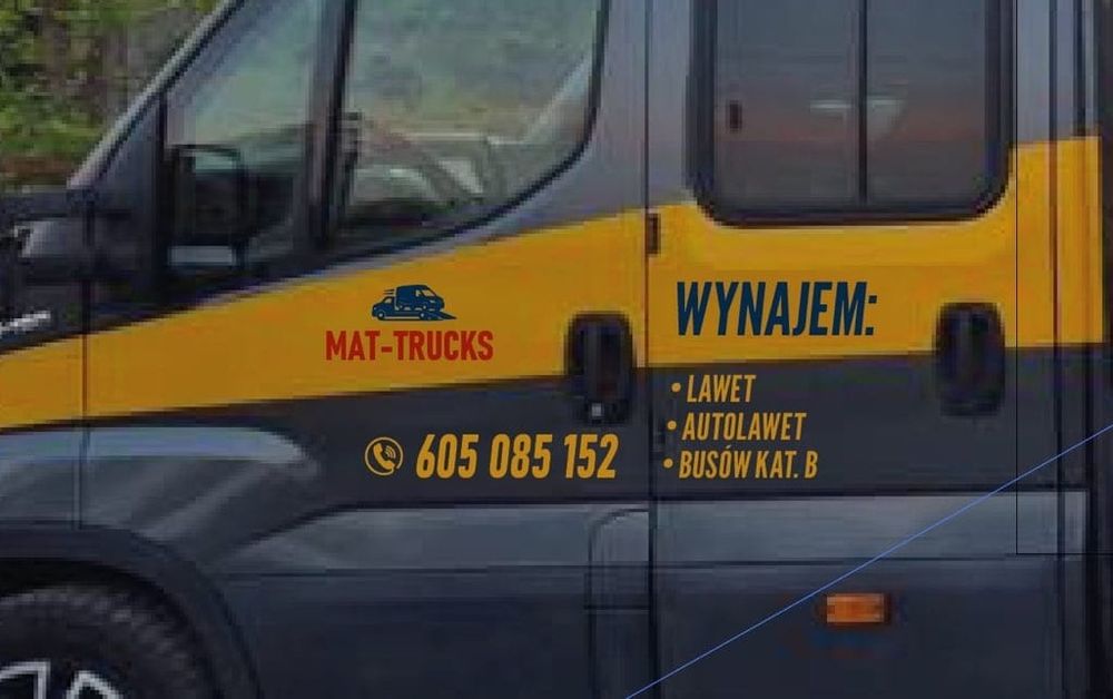 Wypożyczalnia autolawet/lawet/ busów Kat.B