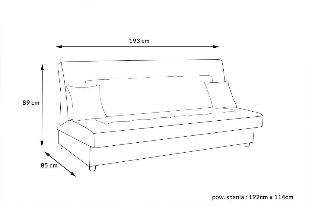Wersalka NEON z funkcją spania, sofa, kanapa, rozkładana +GRATISY