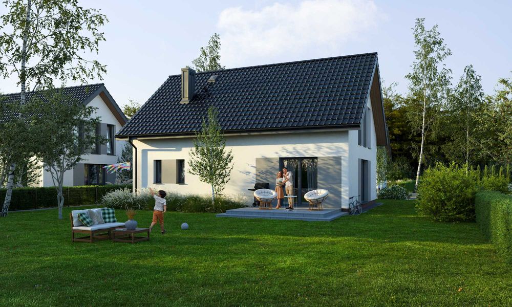 Nowe Domy w zabudowie wolnostojącej przy ulicy Widokowej.